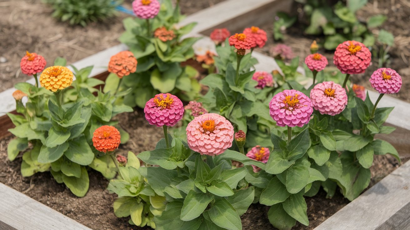 zinnias