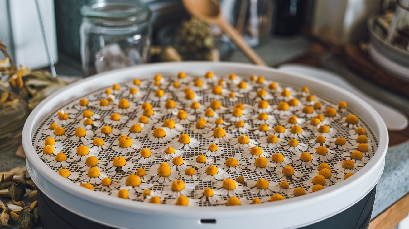 drying-chamomile-dehydrator