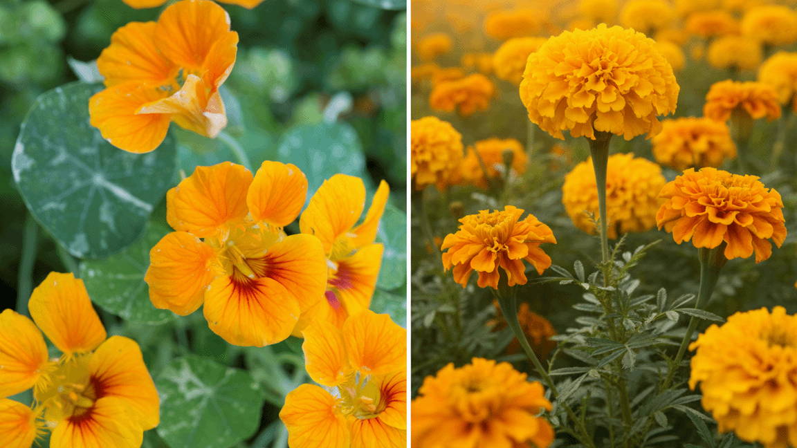nastrium-marigold-companion